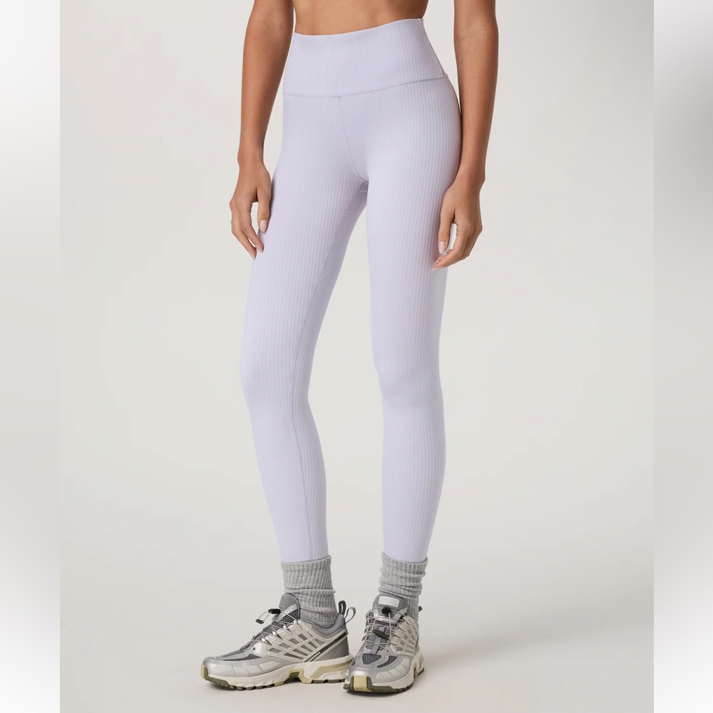 NWT XS Vuori Inversion Rib Legging Lavender Ice